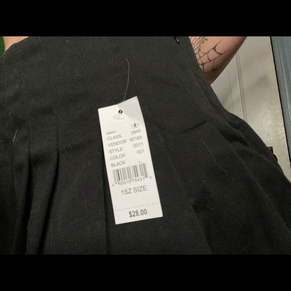 brand new black pacsun tennis skirt